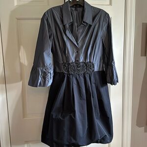 BCBG black and grey cocktail dress